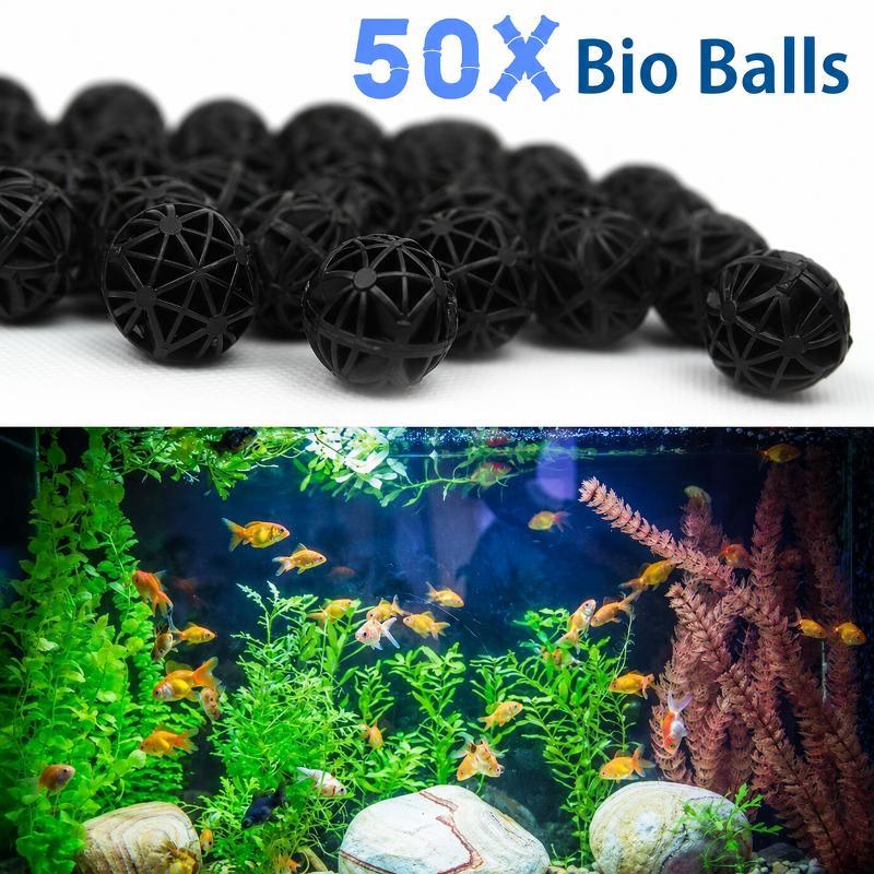 Ocean Aquarium - 50 Piezas de Bolas de Filtro