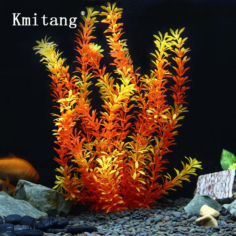 Ocean Aquarium - Plantas Tropicales Artificiales de 100cm, Hierba
