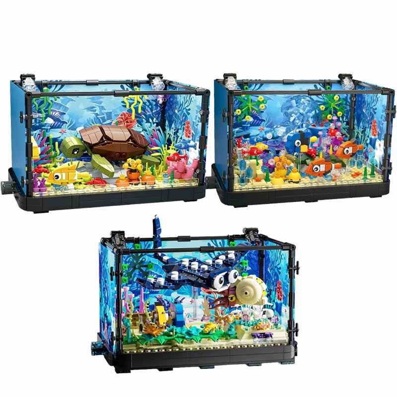 Ocean Aquarium - Juego de bloques de construcción para