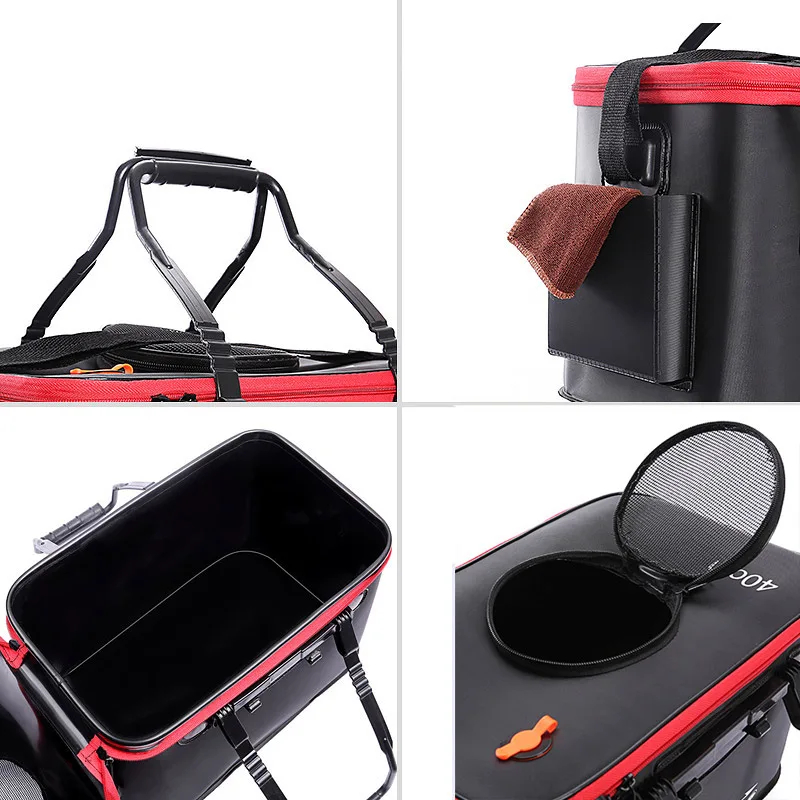 Cubo de pesca plegable y grues - Marine Fish Tank reseña y precio